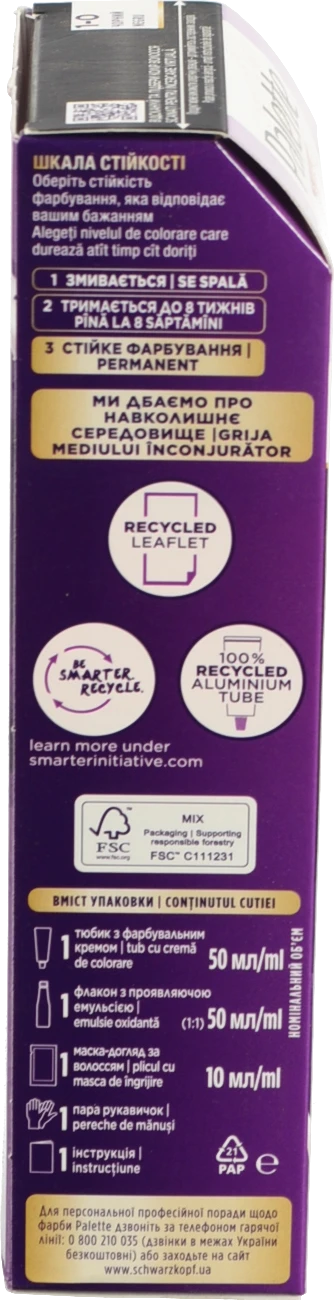 Фарба д.волосся Palette N1 чорний