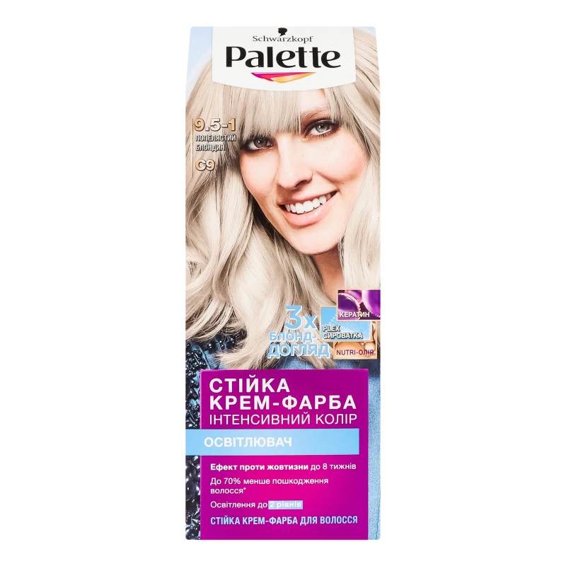Фарба д.волосся Palette C9 попелястій блондин