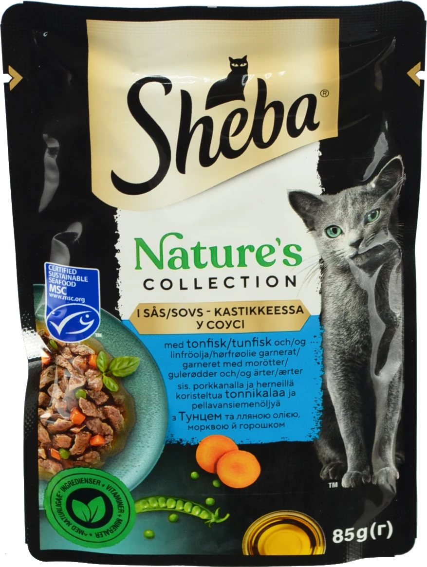 Корм Шеба Natures 85г тунець овочі льняна олія в соусі