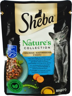 Корм Шеба Natures 85г тунець овочі льняна олія в соусі