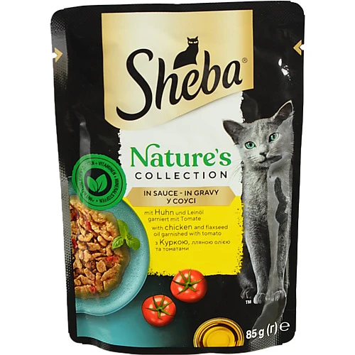 Корм Шеба Natures 85г курка томат лляна олія в соусі