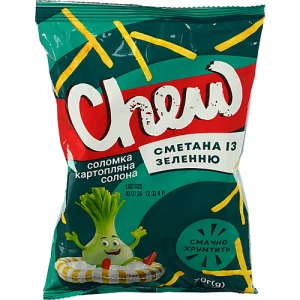 Соломка Chew 70г картопляна сметана зелень