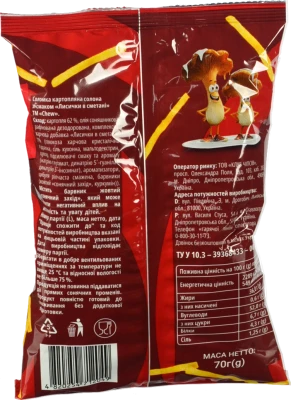 Соломка Chew 70г картопляна лисички в сметане