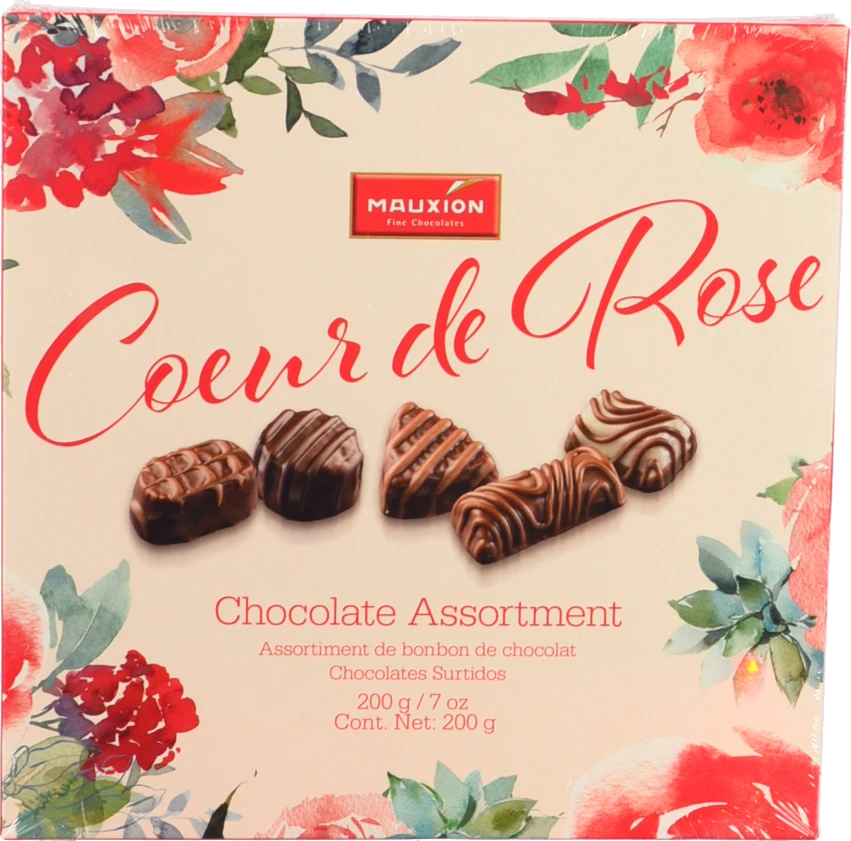 Цукерки Mauxion 200г coeur de rose асорті