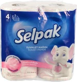 Туалетний папір Selpak з ароматом пудри 4 рулони