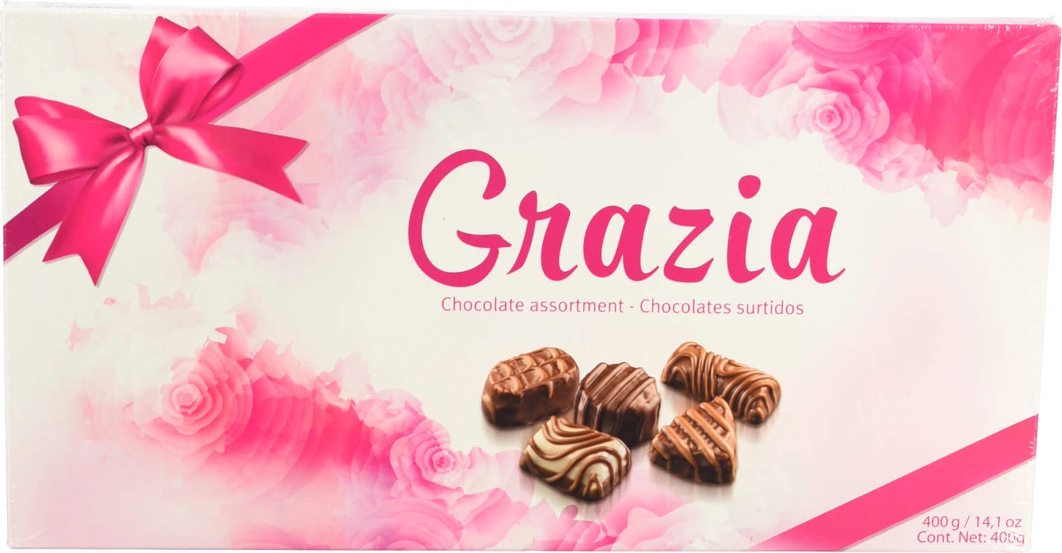 Цукерки Grazia 400г праліне асорті
