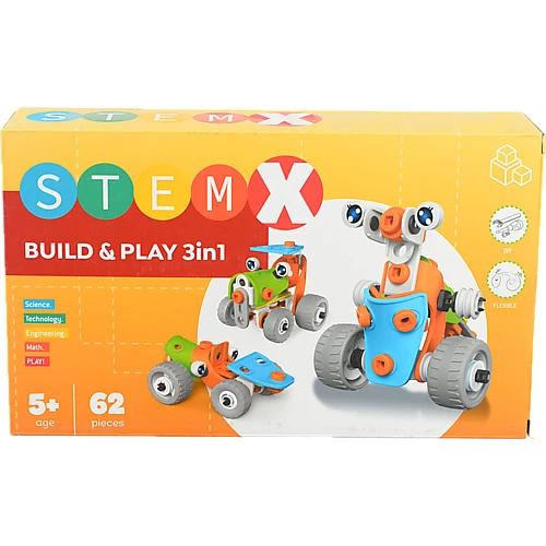 Конструктор з болками BUILD AND PLAY 3в1 62д.73261 STEAM