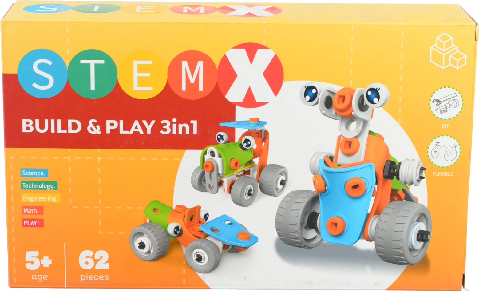 Конструктор з болками BUILD AND PLAY 3в1 62д.73261 STEAM