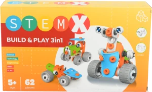 Конструктор з болками BUILD AND PLAY 3в1 62д.73261 STEAM