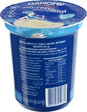 Йогурт Данон 350г 4% грецький ст