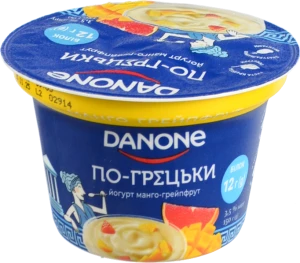 Йогурт Данон 150г 3.5% манго грейпфрут грецький ст