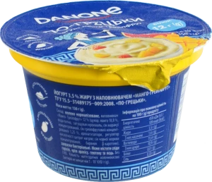 Йогурт Данон 150г 3.5% манго грейпфрут грецький ст