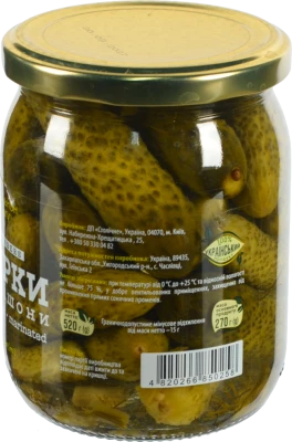 Огірки Батальйон смаку 540мл корнішони