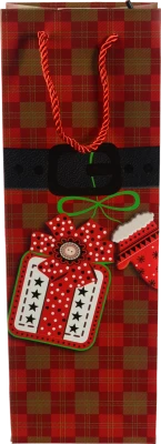 Пакет подарунковий новорічний 351210cм