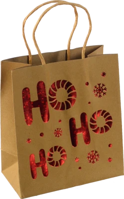 Пакет подарунковий новорічний тип 7 15*17*8cm