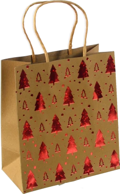Пакет подарунковий новорічний тип 7 15*17*8cm
