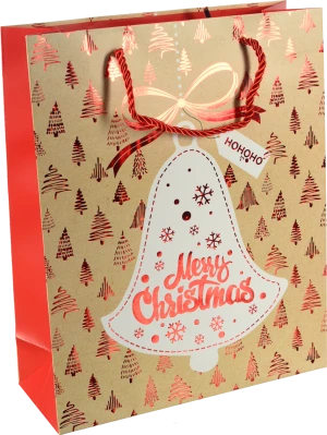 Пакет подарунковий новорічний тип 3 26*32*10cm