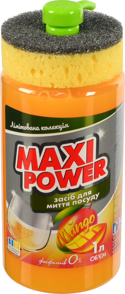 Засіб Maxi Power д.миття посуд 1л манго