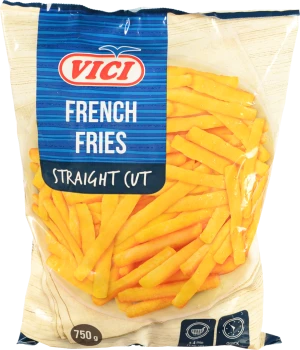 Картопля фрі швидкозаморожена різана обсмажена пряма 10х10мм Vici м/у 750г