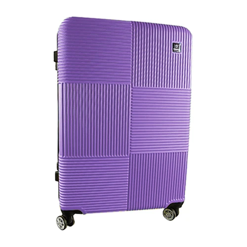 Валіза пластиковa 65х42х26см колір pink purple