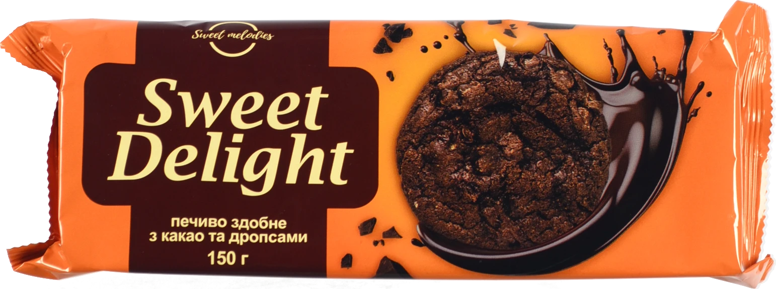 Печиво Sweet melodies 150г какао та дропси