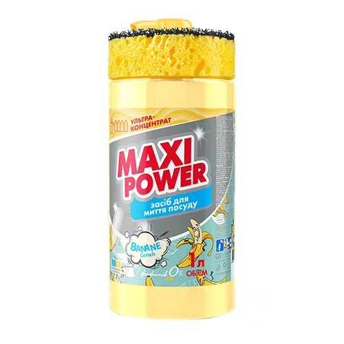 Засіб для миття посуду Banane Maxi Power 1л