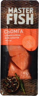 Семга Master Fish 150г слабосолена філе-шматки