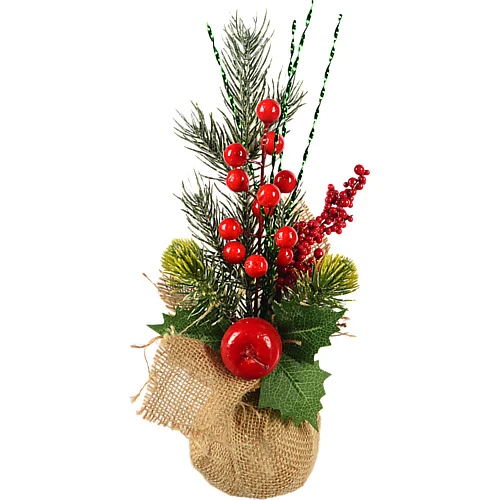 Декор новорічний флористична композиція тип 14 27cm