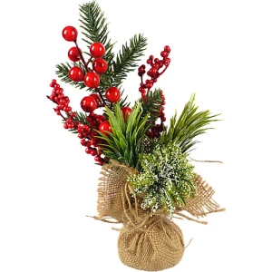 Декор новорічний флористична композиція тип 9 25cm