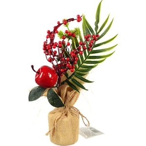 Декор новорічний флористична композиція тип 7 26cm