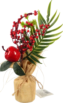Декор новорічний флористична композиція тип 7 26cm