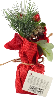 Декор новорічний флористична композиція тип 1 15cm