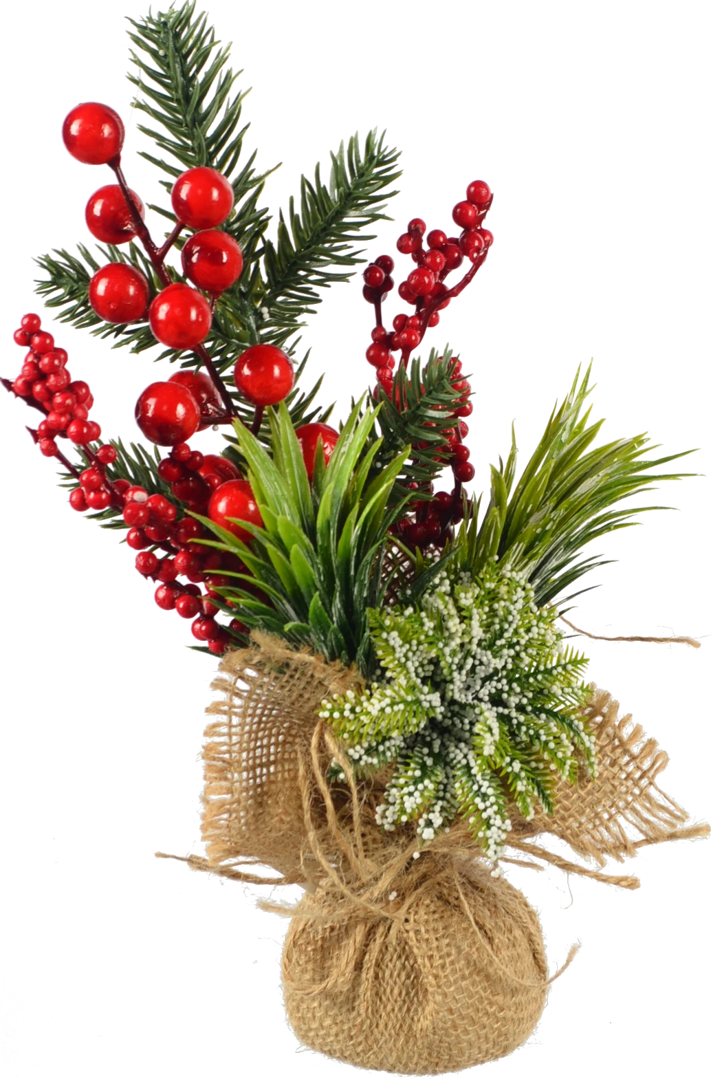 Декор новорічний флористична композиція тип 9 25cm