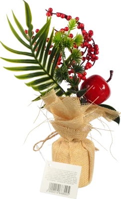 Декор новорічний флористична композиція тип 7 26cm