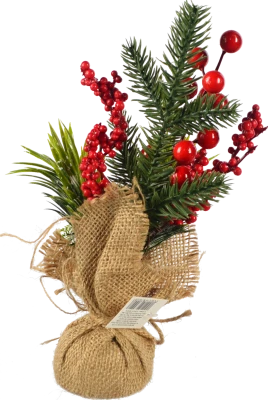 Декор новорічний флористична композиція тип 9 25cm
