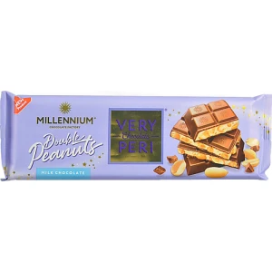 Шоколад молочний з начинкою подрібненим та цілим арахісом Very Peri Millennium м/у 285г