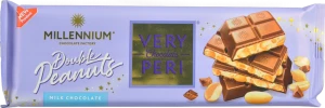Шоколад молочний з начинкою подрібненим та цілим арахісом Very Peri Millennium м/у 285г