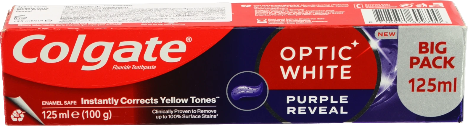 З.п Колгейт 125мл оптiк вайт пурпл