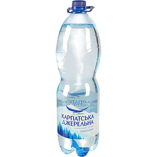 Вода мінеральна сильногазована Карпатська Джерельна п/пл 2л
