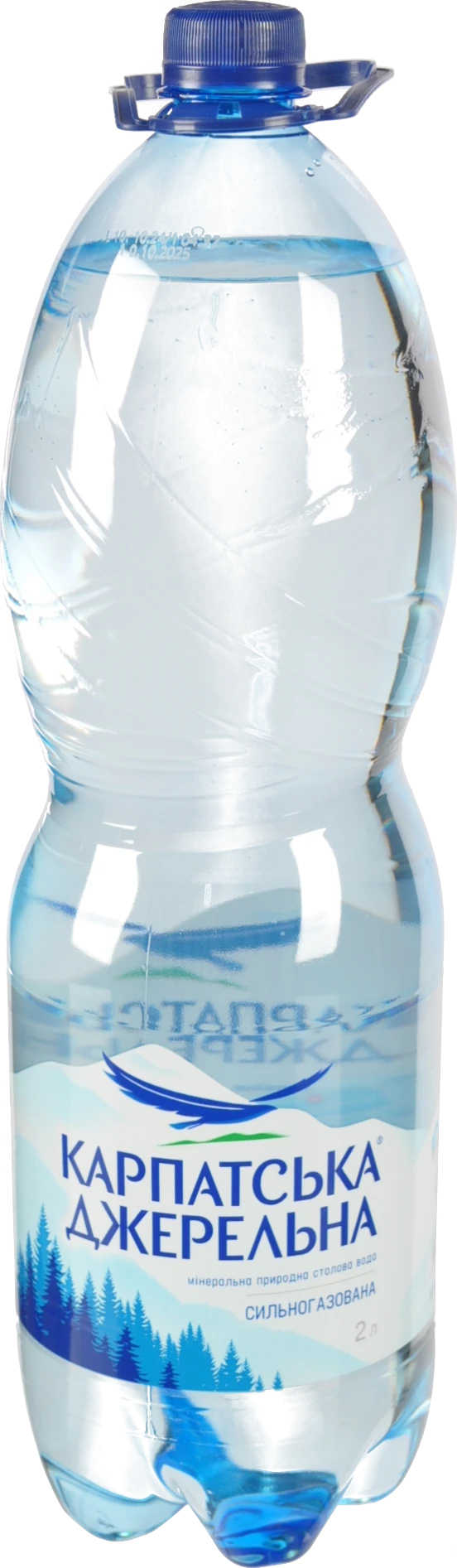 Вода мінеральна сильногазована Карпатська Джерельна п/пл 2л
