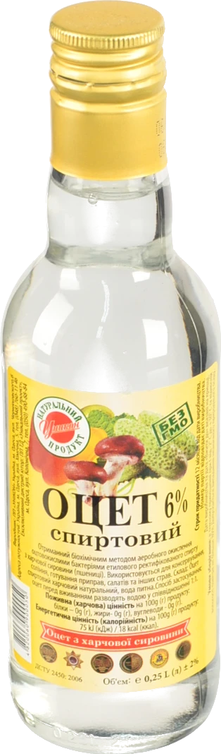 Оцет Унікон 0.25л 6% скло