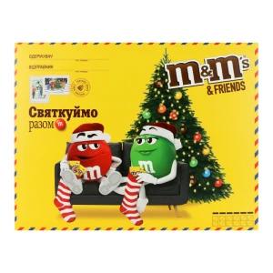 Набір драже батончиків печива цукерок та жувальних драже Велика бандероль M&M's&Friends к/у 316г