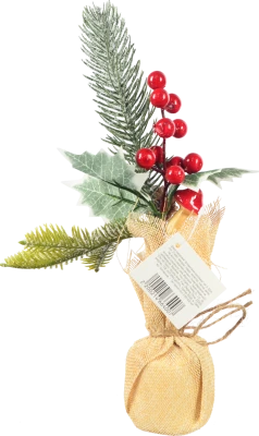 Декор новорічний флористична композиція тип 3 22cm