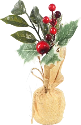 Декор новорічний флористична композиція тип 4 25cm