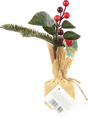 Декор новорічний флористична композиція тип 4 25cm