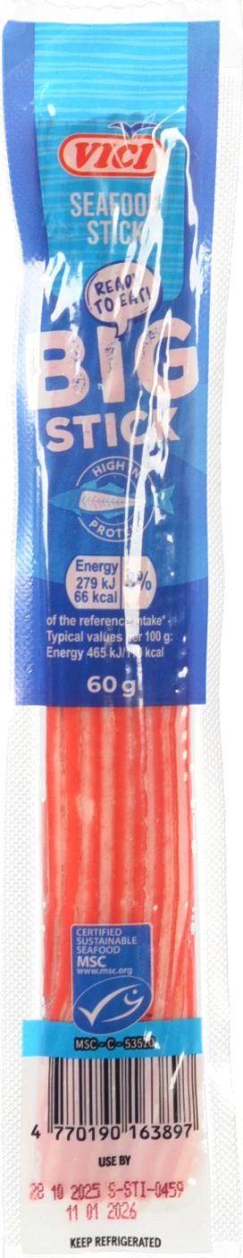 Продукт із сурімі Vici 60г seafood big stick охл