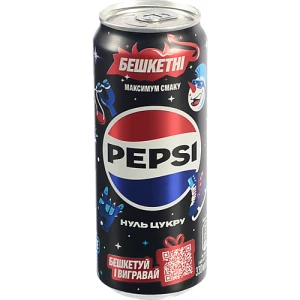Напій безалкогольний сильногазований без цукру Max Pepsi 330 мл