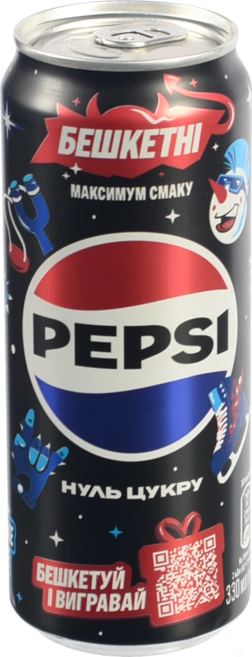 Напій безалкогольний сильногазований без цукру Max Pepsi 330 мл