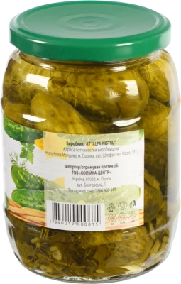 Огірки Vis 670г консервовані