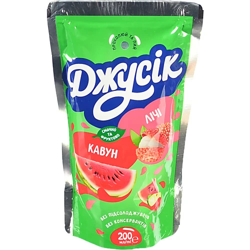 Напій соковий Джусік 0.2л кавун лічі